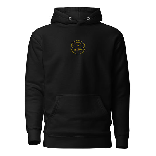 Hoodie SEMATAWY noir vue de face