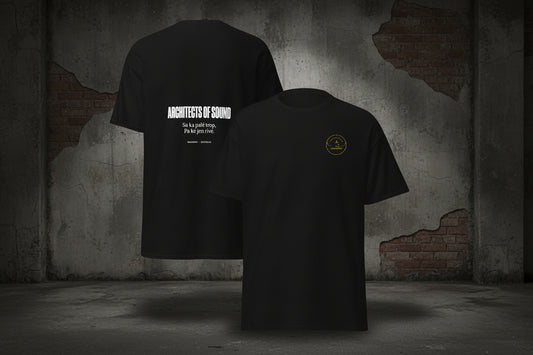 T-shirt noir signature Sematawy vue de face